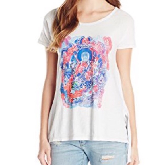 Lucky Brand Tops - NWT Buddha Lucky Lotus Lucky Brand tee shirt